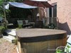 Backyard with Deck and Tub