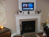 FIREPLACE GAS WITH FLAT SCREEN SURROUND SOUND TV